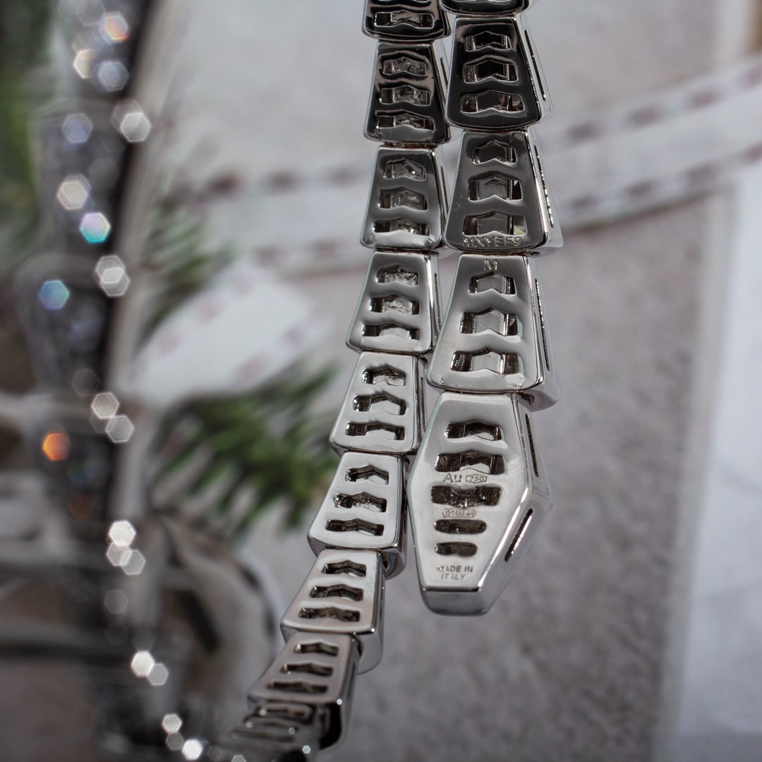 [Violet JW]SERPENTI BRACELET 6MM SILVER DIAMOND