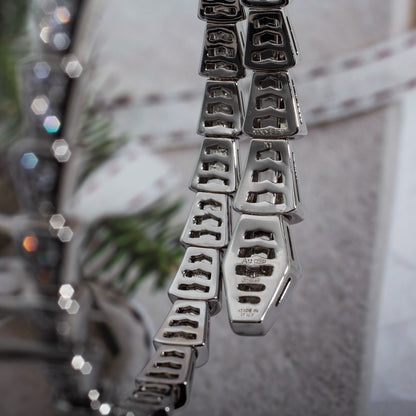 [Violet JW]SERPENTI BRACELET 6MM SILVER DIAMOND