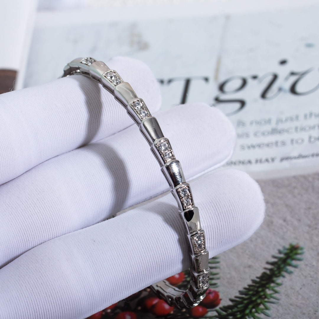 [Violet JW]SERPENTI BRACELET SILVER DIAMOND