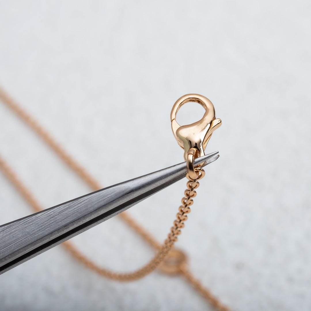 [Violet JW]PARENTESI NECKLACE PINK GOLD