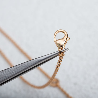 [Violet JW]PARENTESI NECKLACE PINK GOLD