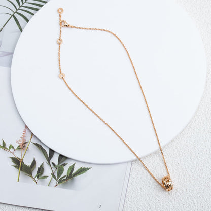 [Violet JW]PARENTESI NECKLACE PINK GOLD