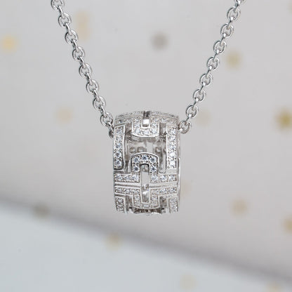 [Violet JW]PARENTESI NECKLACE SILVER DIAMOND
