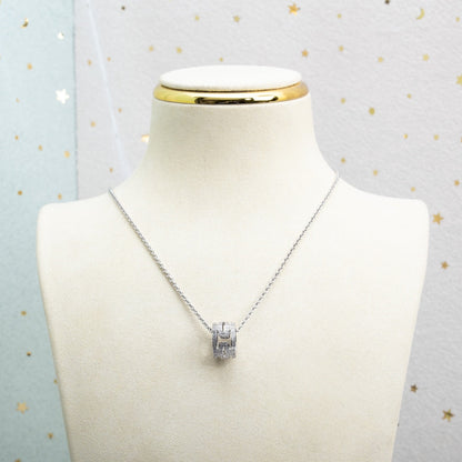 [Violet JW]PARENTESI NECKLACE SILVER DIAMOND