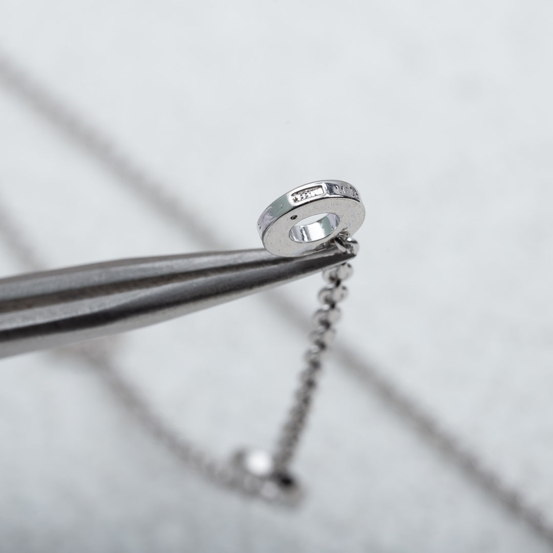 [Violet JW]PARENTESI NECKLACE SILVER DIAMOND
