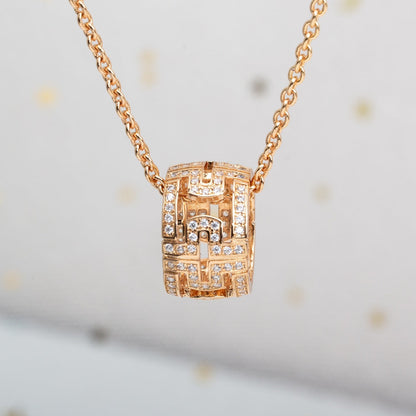 [Violet JW]PARENTESI NECKLACE PINK GOLD DIAMOND