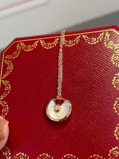 [Violet JW]AMULETTE ROSE GOLD MOP NECKLACE