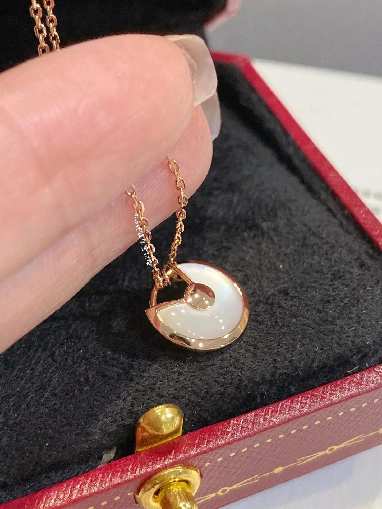 [Violet JW]AMULETTE ROSE GOLD MOP NECKLACE