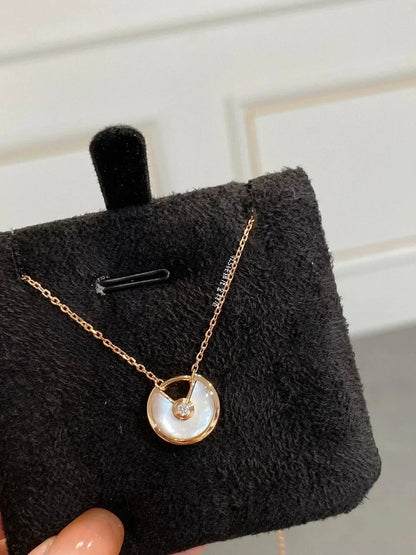 [Violet JW]AMULETTE ROSE GOLD MOP NECKLACE