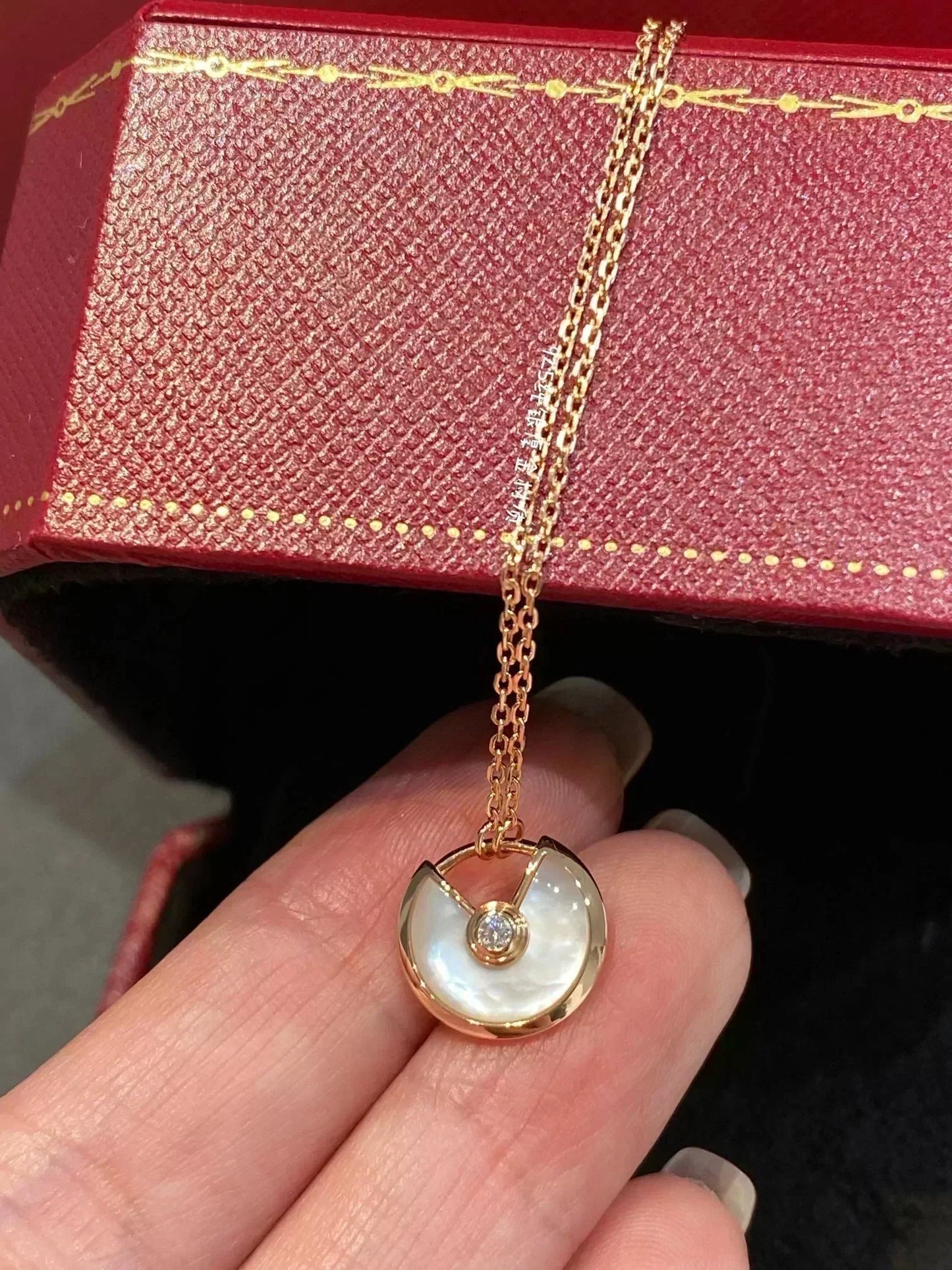 [Violet JW]AMULETTE ROSE GOLD MOP NECKLACE
