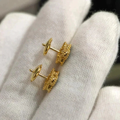 [Violet JW]CLOVER MINI 9.5MM MALACHITE  EARRINGS