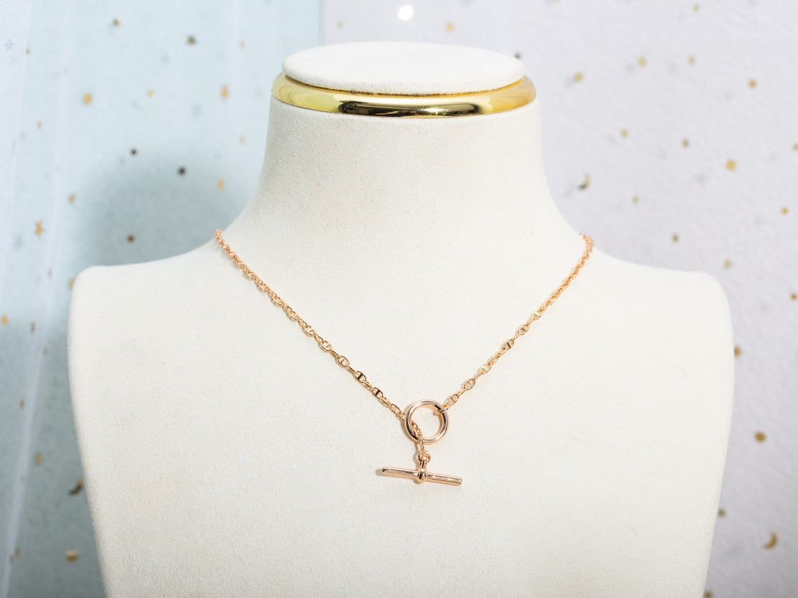 [Violet JW]ECHAPPEE NECKLACE PINK GOLD