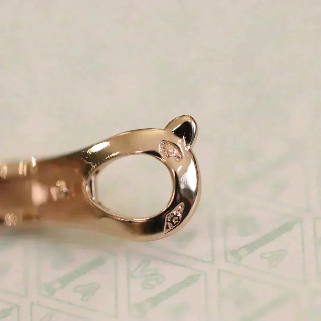 [Violet JW]CLOVER MEDIUM 1 MOTIFS FUll DIAMOND EARRINGS