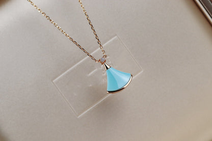 [Violet JW]DREAM NECKLACE TURQUOISE PINK GOLD