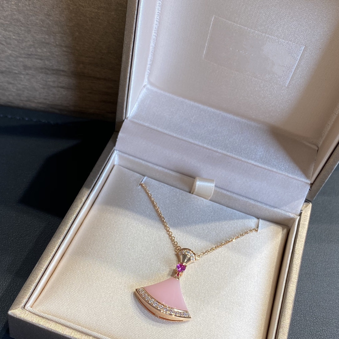 [Violet JW]DREAM NECKLACE PINK OPAL