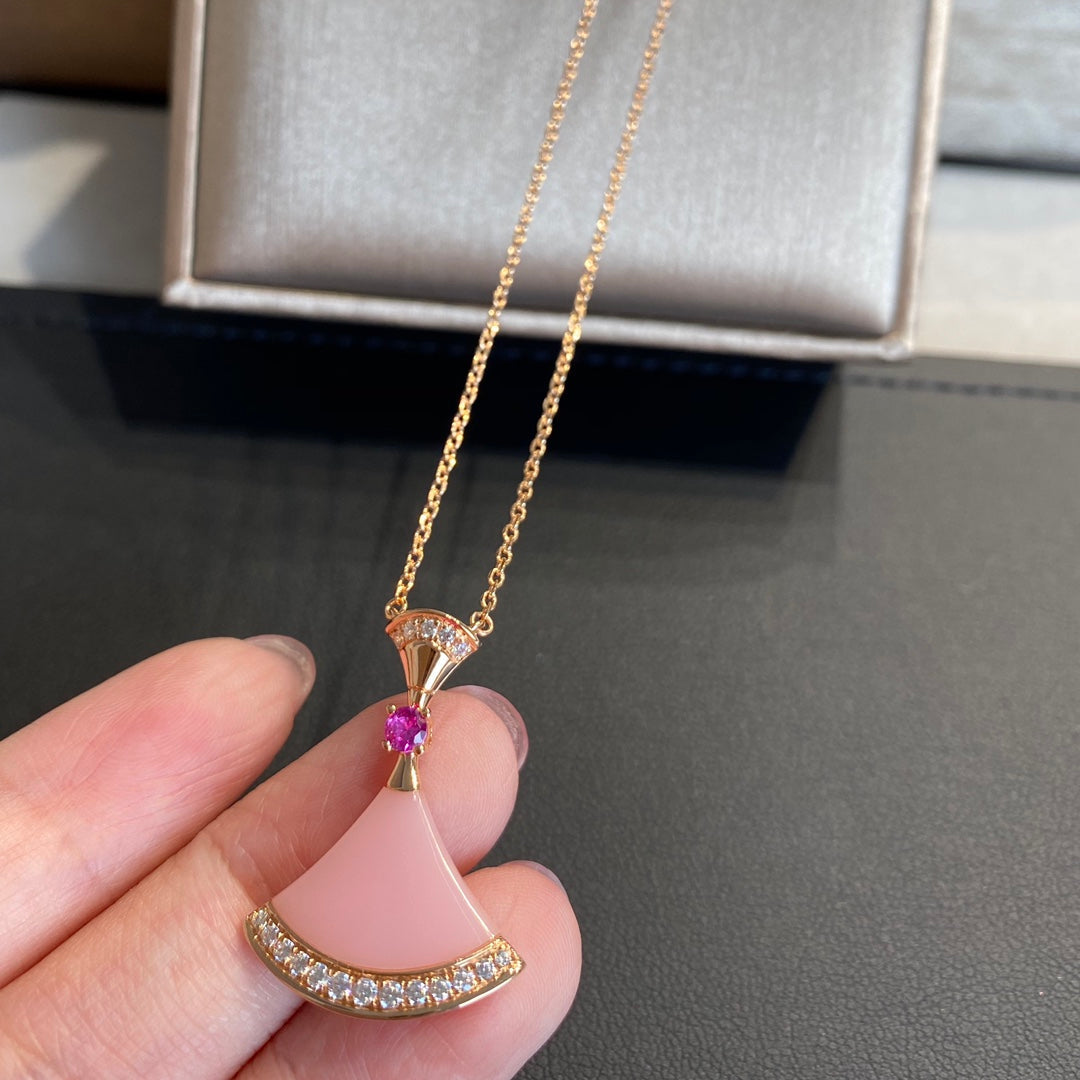 [Violet JW]DREAM NECKLACE PINK OPAL