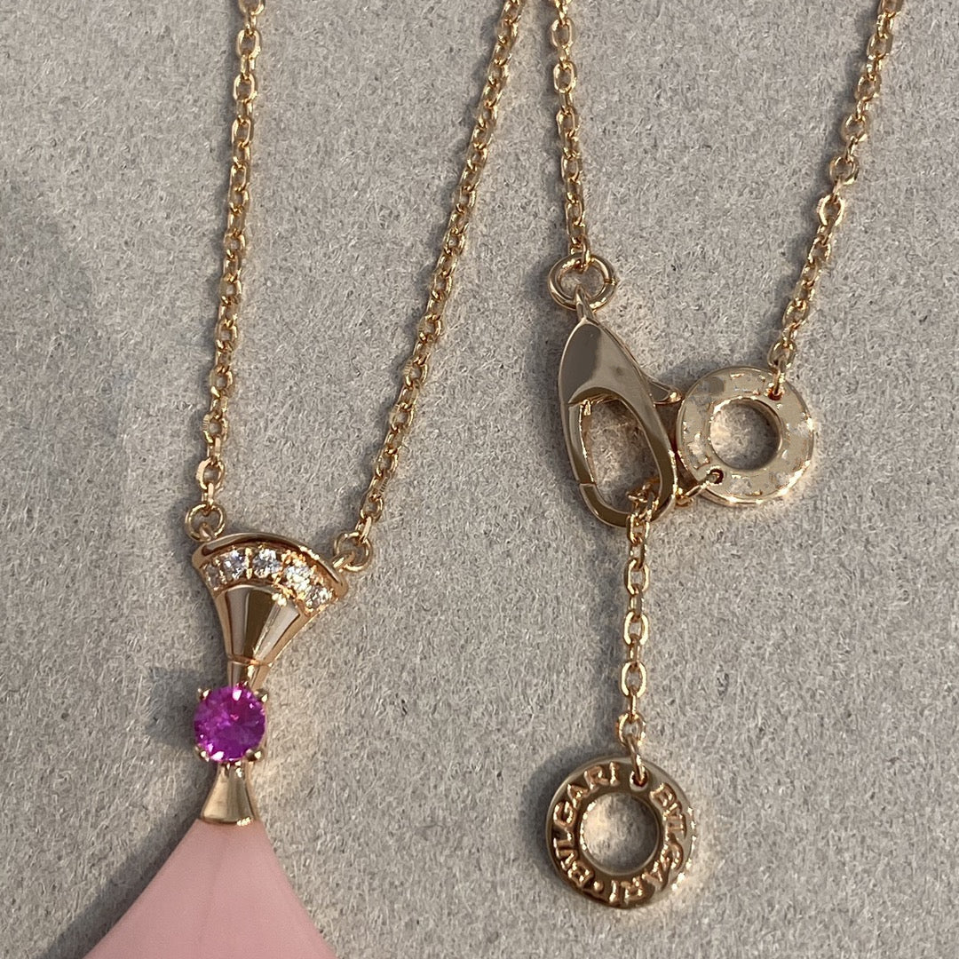 [Violet JW]DREAM NECKLACE PINK OPAL