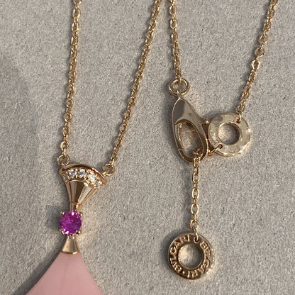 [Violet JW]DREAM NECKLACE PINK OPAL