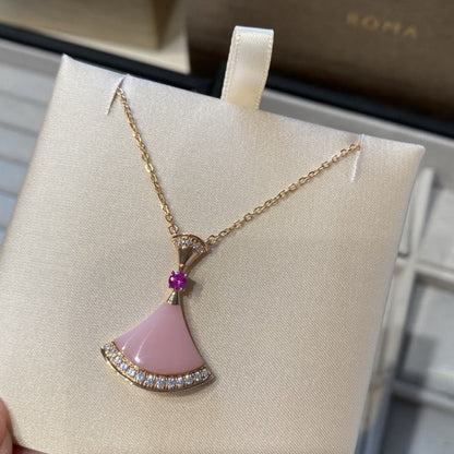 [Violet JW]DREAM NECKLACE PINK OPAL