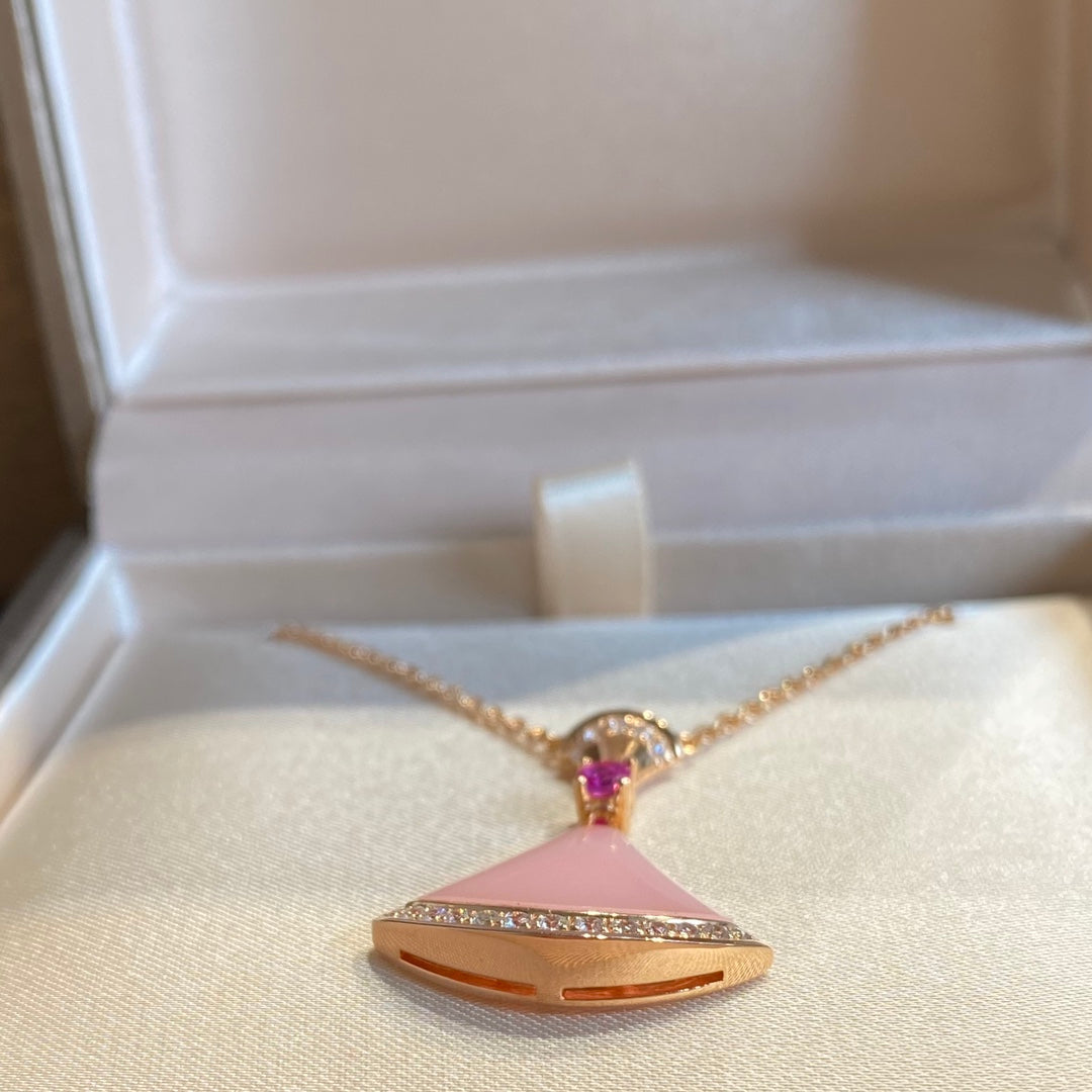 [Violet JW]DREAM NECKLACE PINK OPAL