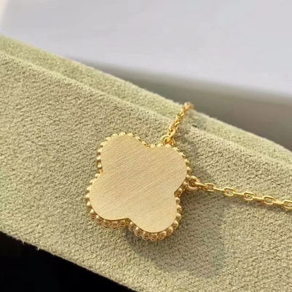 [Violet JW]CLOVER 15MM DIAMOND TURQUOISE NECKLACE