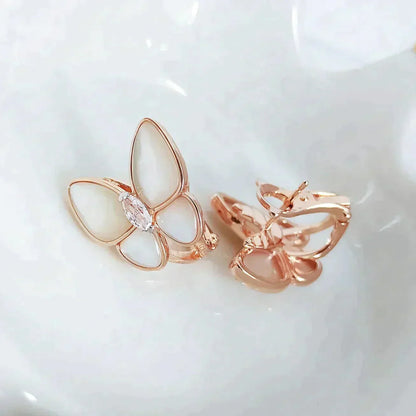 [Violet JW]BUTTERFLY MOP DIAMOND EARRINGS