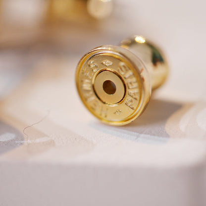 [Violet JW]MINI POP H GOLD EARRINGS GREY