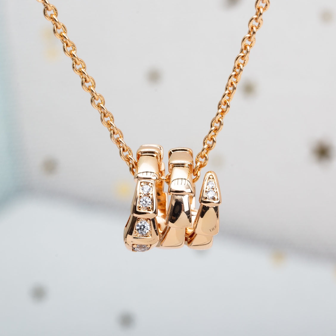 [Violet JW]SERPENTI PINK GOLD NECKLACE DIAMOND