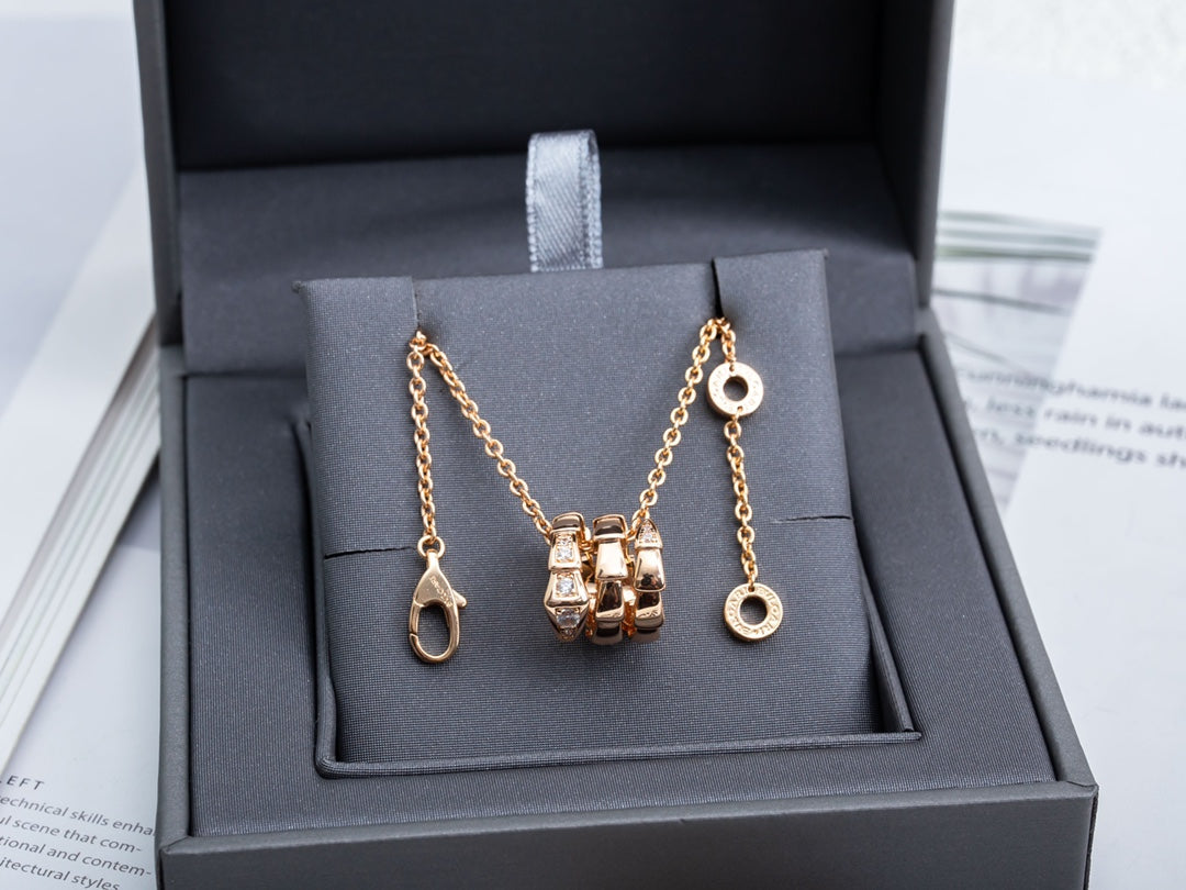 [Violet JW]SERPENTI PINK GOLD NECKLACE DIAMOND