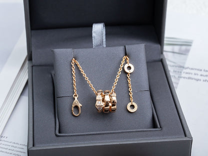 [Violet JW]SERPENTI PINK GOLD NECKLACE DIAMOND