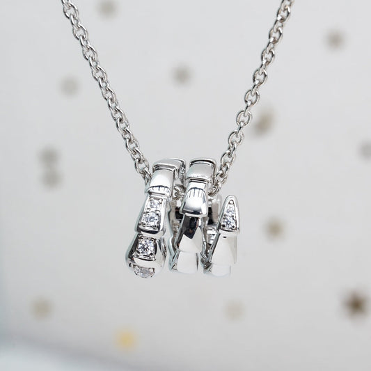 [Violet JW]SERPENTI SILVER NECKLACE DIAMOND