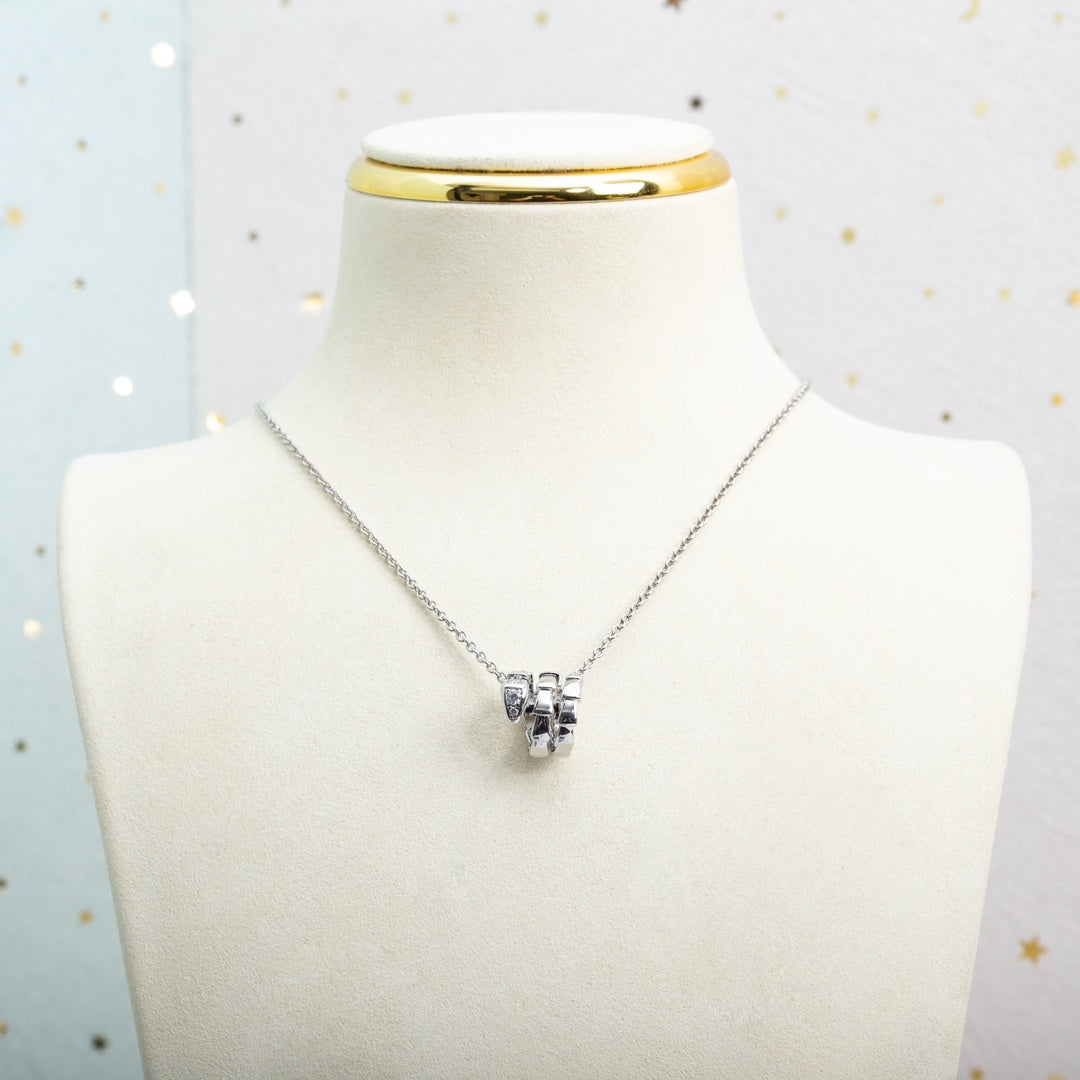 [Violet JW]SERPENTI SILVER NECKLACE DIAMOND