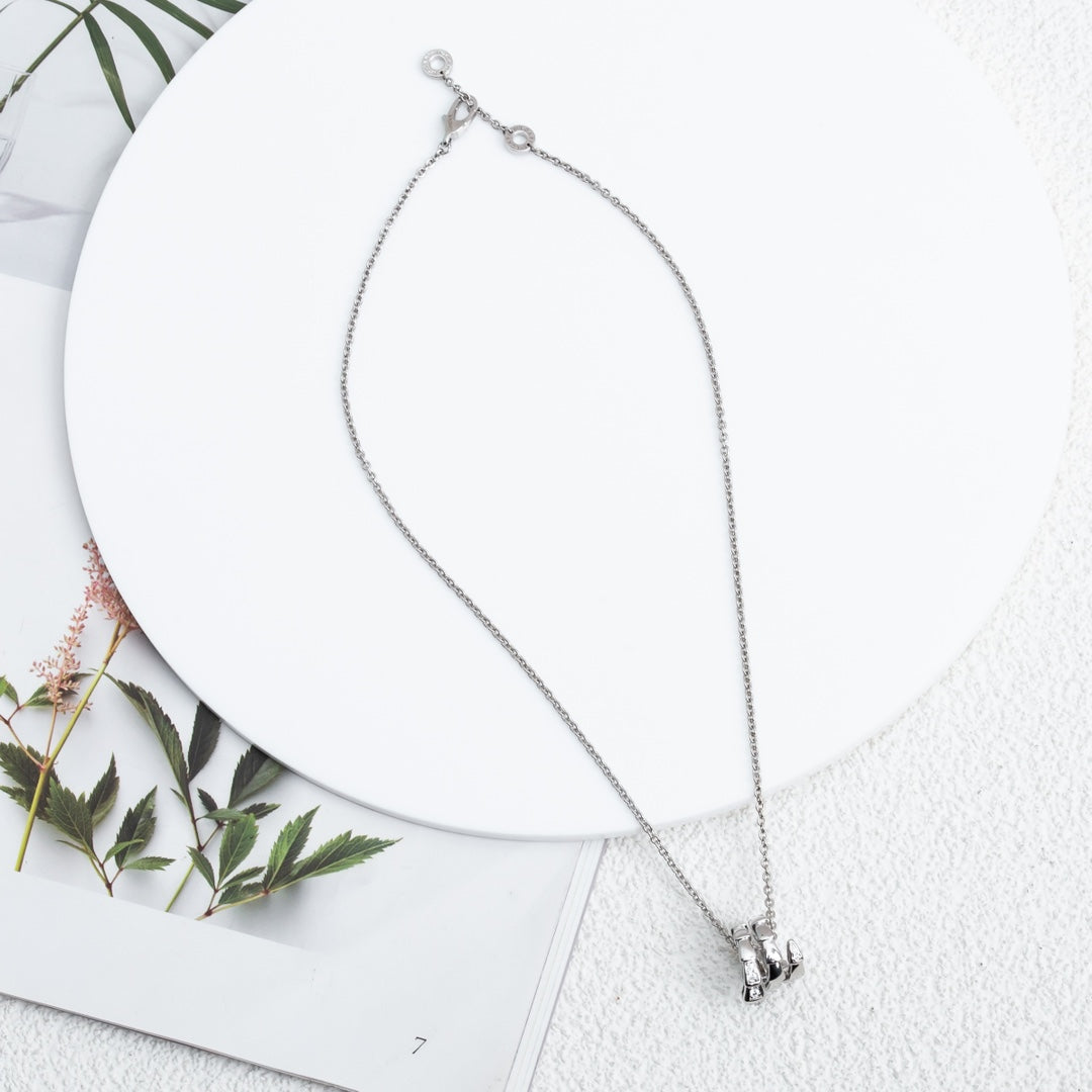 [Violet JW]SERPENTI SILVER NECKLACE DIAMOND