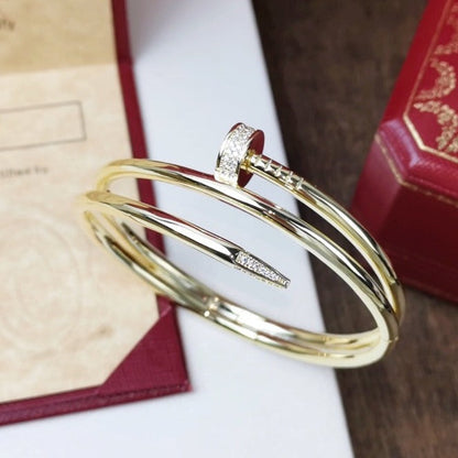 [Violet JW]JUSTE BRACELET 3.5MM DOUBLE ROW DIAMOND