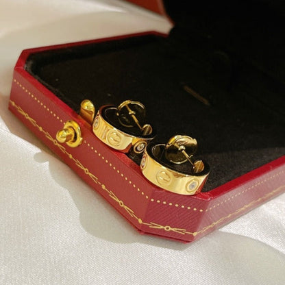 [Violet JW]LOVE EARRINGS 5.7MM 2 DIAMONDS