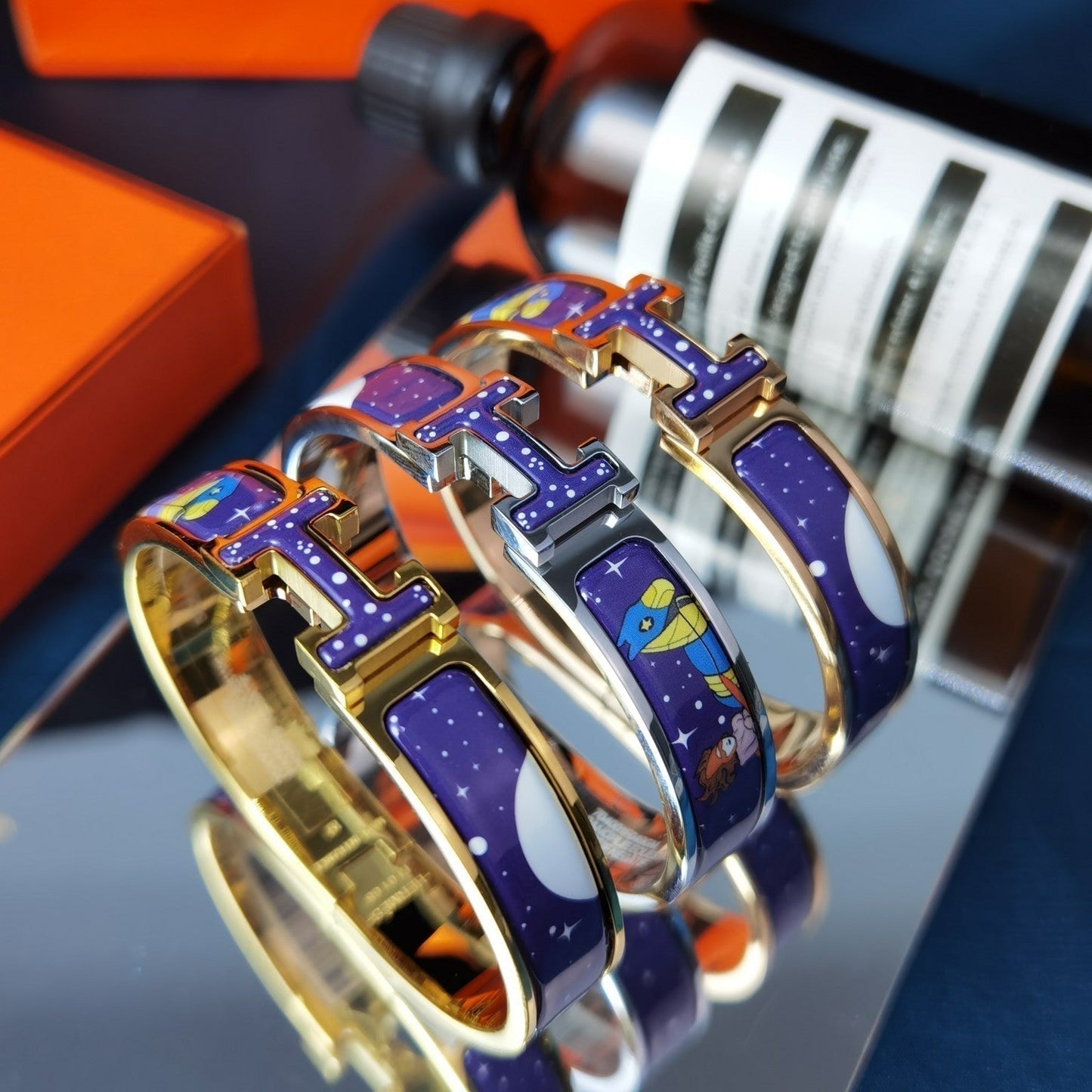 [Violet JW]H STAR AND MOON BRACELET 12MM