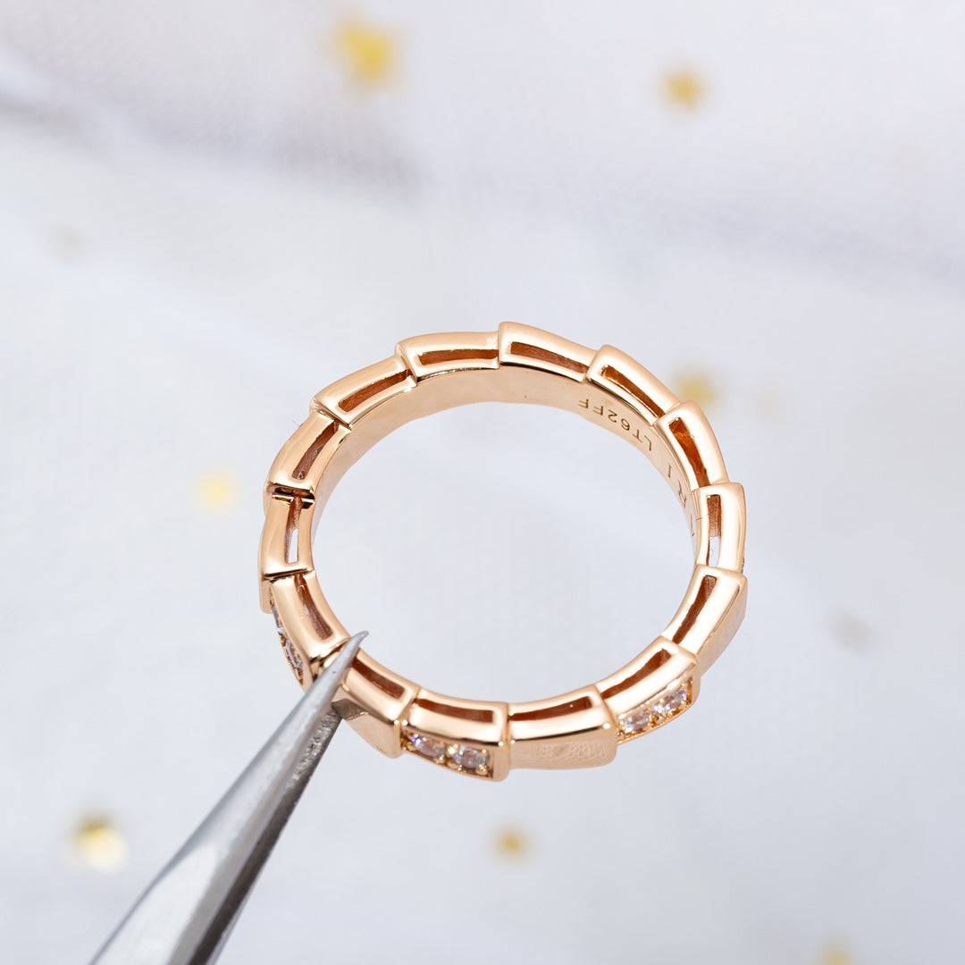 [Violet JW]SERPENTI RING PINK GOLD  3MM