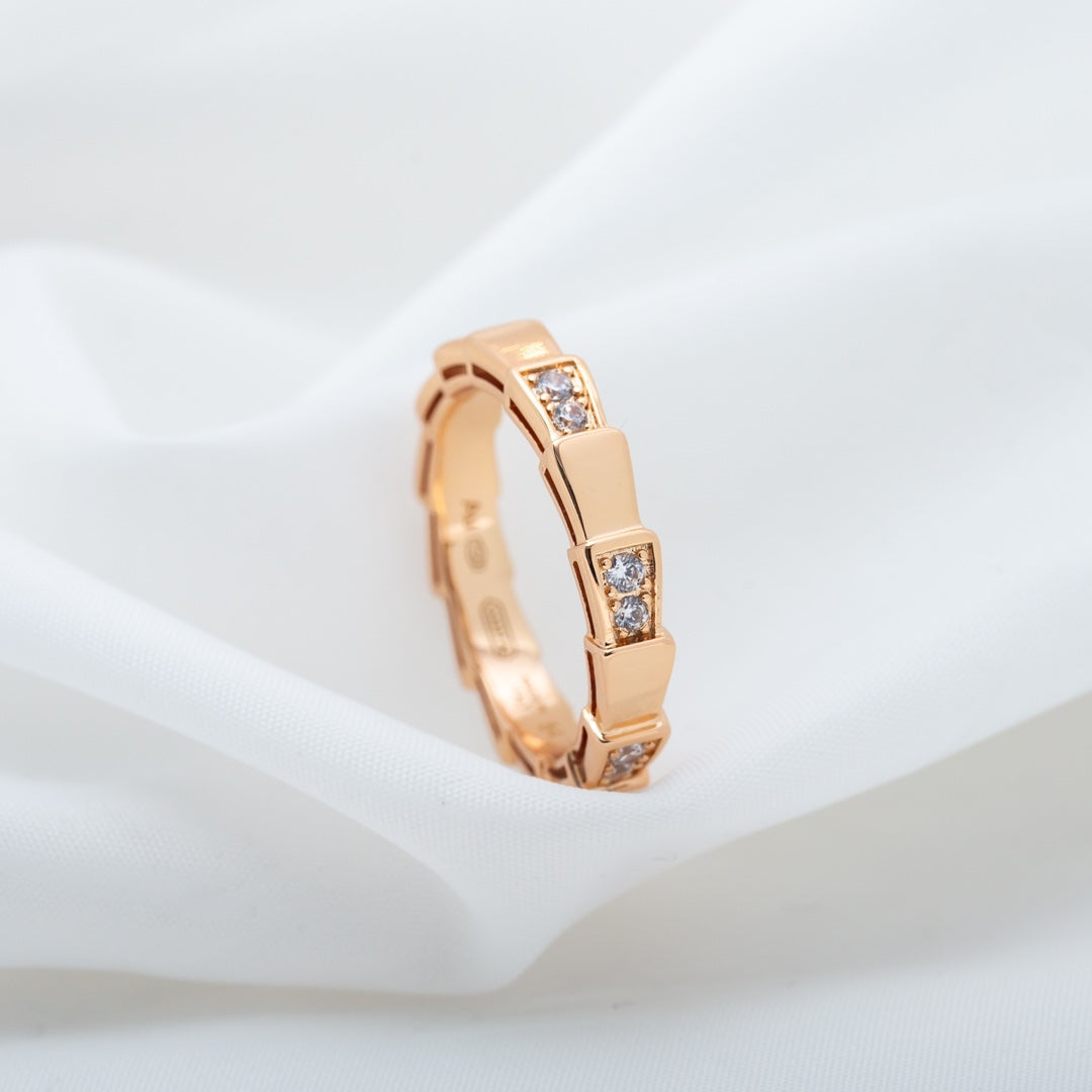 [Violet JW]SERPENTI RING PINK GOLD  3MM