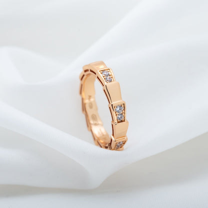 [Violet JW]SERPENTI RING PINK GOLD  3MM