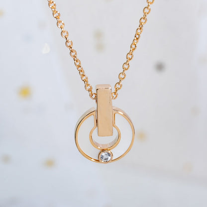 [Violet JW]GARI NECKLACE PINK GOLD MOP