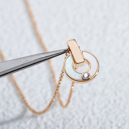 [Violet JW]GARI NECKLACE PINK GOLD MOP