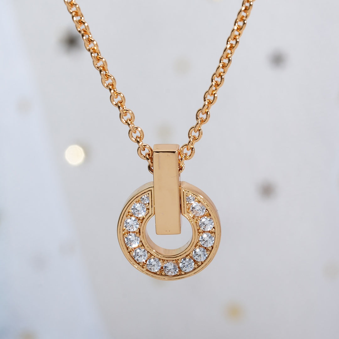 [Violet JW]GARI NECKLACE PINK GOLD DIAMOND
