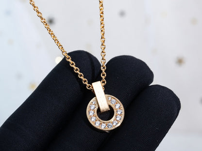 [Violet JW]GARI NECKLACE PINK GOLD DIAMOND
