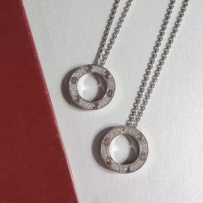 [Violet JW]LOVE NECKLACE ADJUSTABLE SILVER