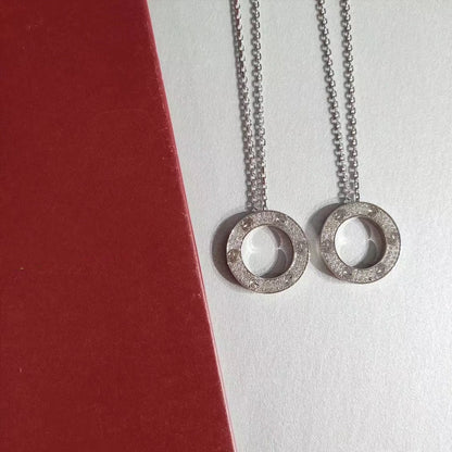 [Violet JW]LOVE NECKLACE ADJUSTABLE SILVER