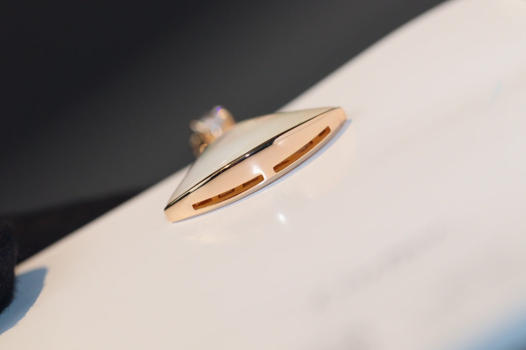 [Violet JW]DREAM NECKLACE WHITE MOP PINK GOLD 1 DIAMOND