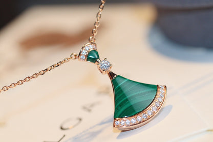 [Violet JW]DREAM NECKLACE MALACHITE DIAMOND