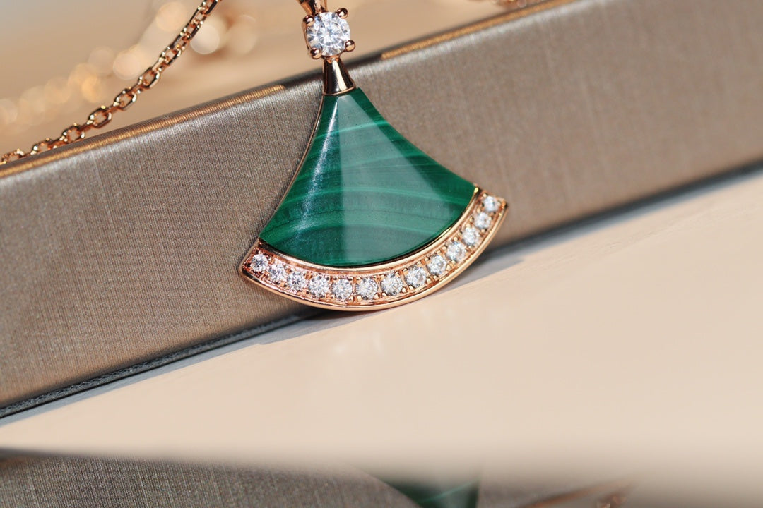 [Violet JW]DREAM NECKLACE MALACHITE DIAMOND