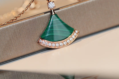 [Violet JW]DREAM NECKLACE MALACHITE DIAMOND