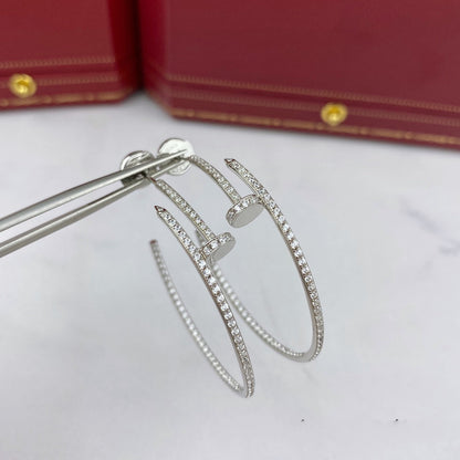 [Violet JW]JUSTE EARRINGS FULL DIAMONDS 1.8MM